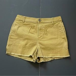 Madewell short in size 27. Color: army green